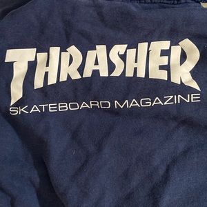 blue thrasher hoodie